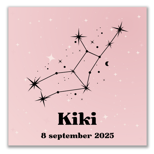 Geboortetegeltje - Sterrenbeeld (verschillende kleuren)