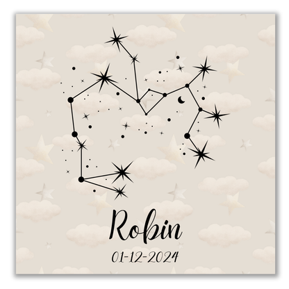 Geboortetegeltje - Sterrenbeeld (verschillende kleuren)