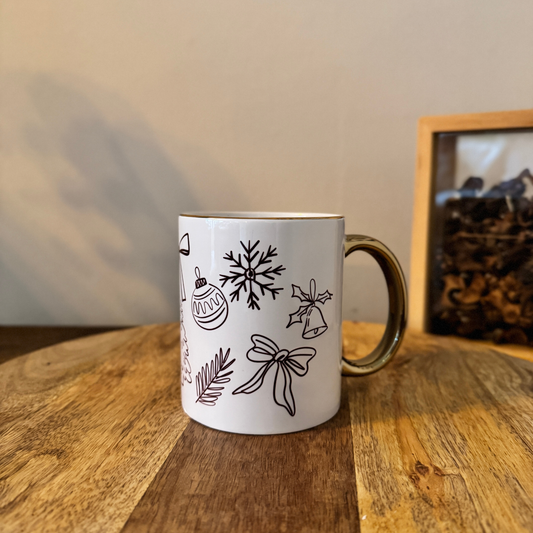 Kerstmok - Bordeaux rood