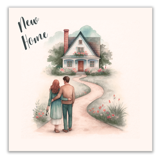 Tegeltje - New Home (11x11 cm)